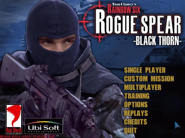 Rainbow Six: Rogue Spear: Black Thorn Download (2001 Arcade action