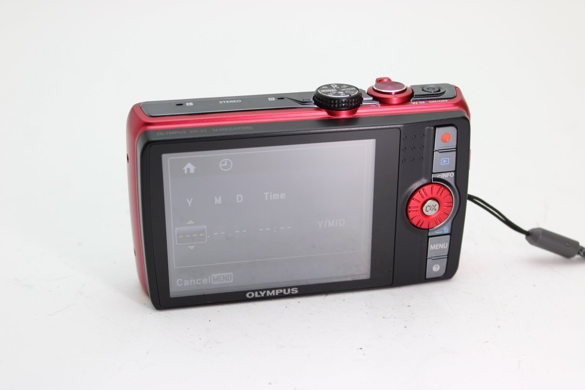 Olympus SH-21 Red Digital Camera 16MP (#2534) - OldCamsByJens