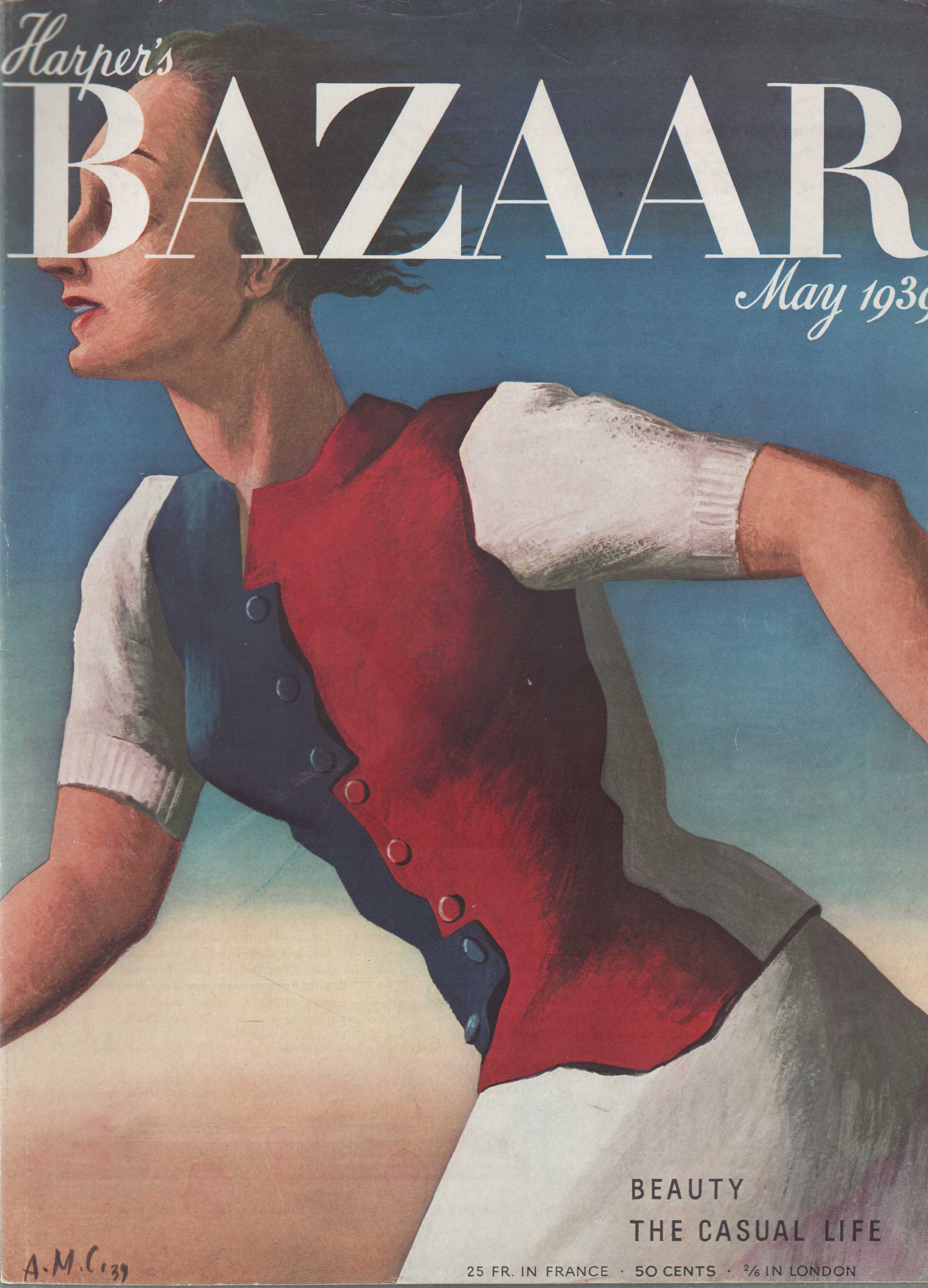 Harper's Bazar (Harper's Bazaar) - May, 1939 - Cover Only