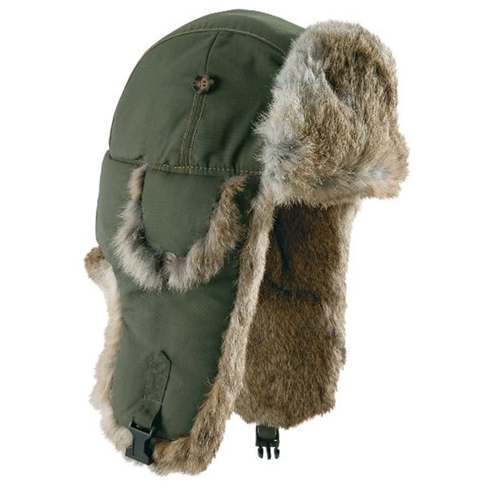 マッド ボンバー ハット 帽子 （ラビット ファー アーミーグリーン