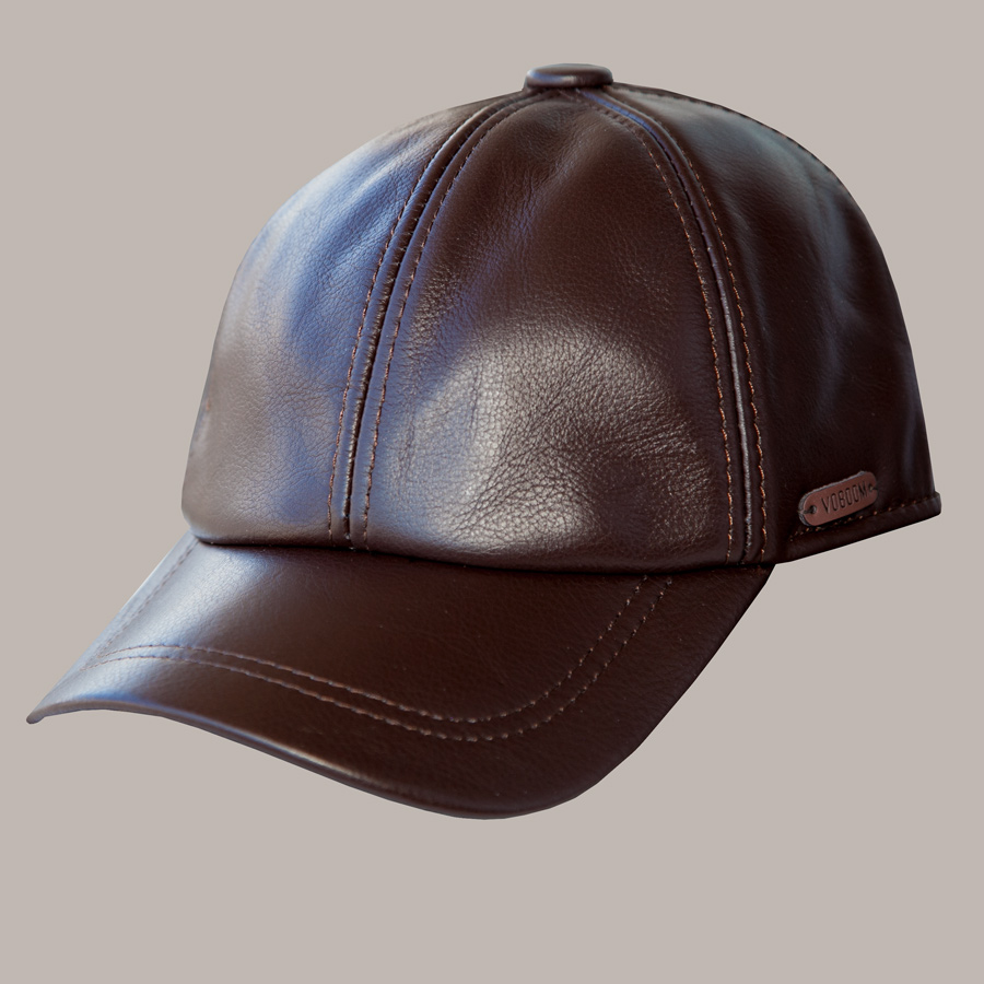 レザーキャップ（ブラウン）/Leather Cap(Brown) キャップ・ニットキャップ