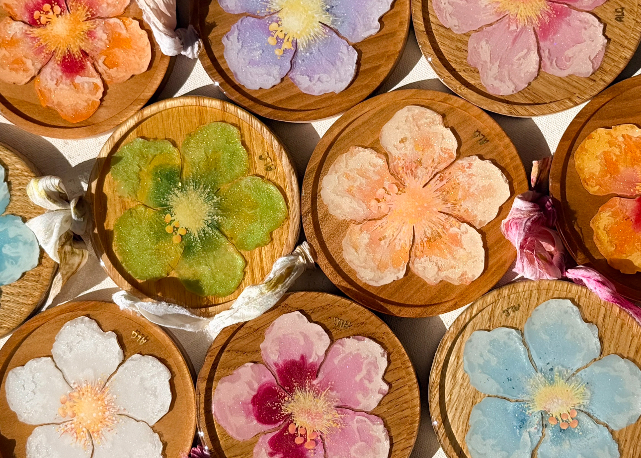 Kanaの推し活シリーズ】ハワイのお花をモチーフにした美しいレジン