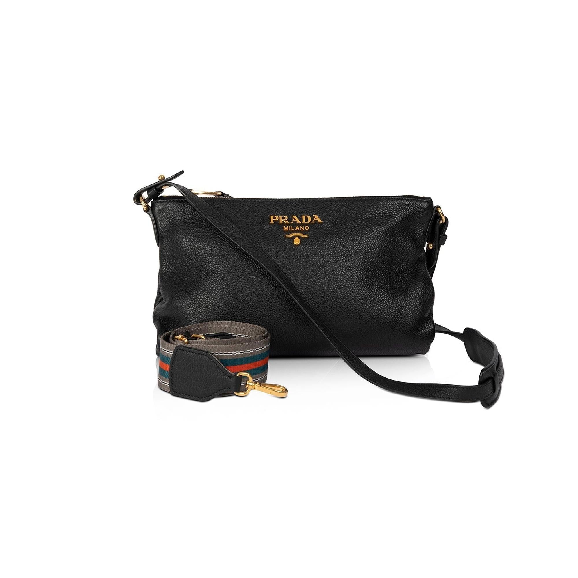 Prada Vitello Daino Crossbody Bag w/ Extra Strap – OLIVER'S