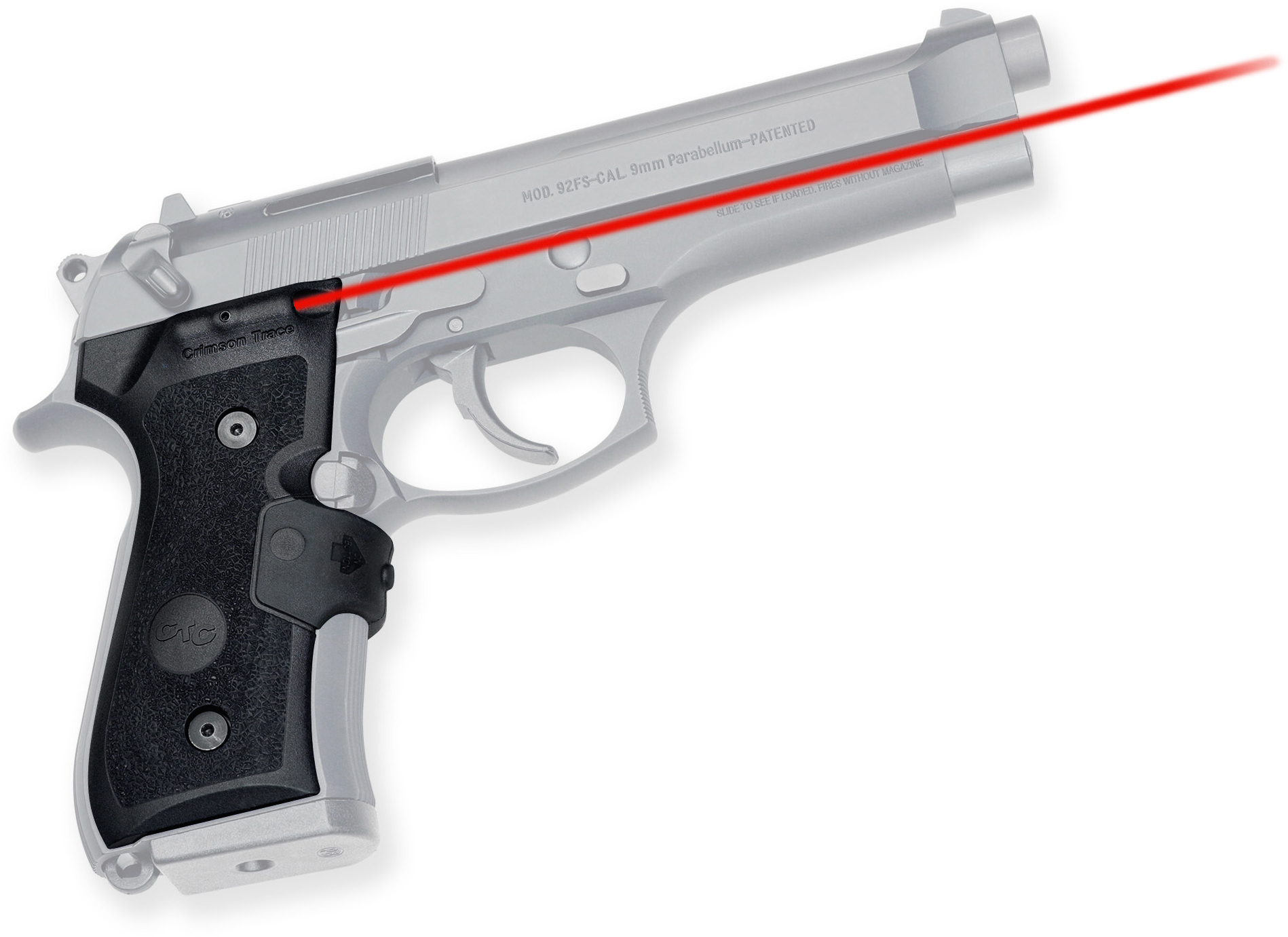 Crimson Trace Laser Grip for Beretta 92, 96, and M9 LG-402M