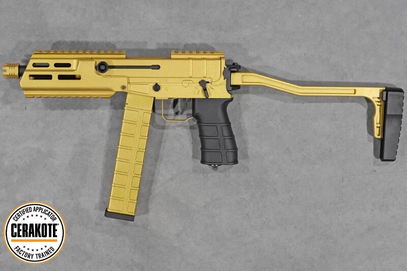 Scorpion Mod M Tokyo Marui AEP 'GOLD' Cerakote