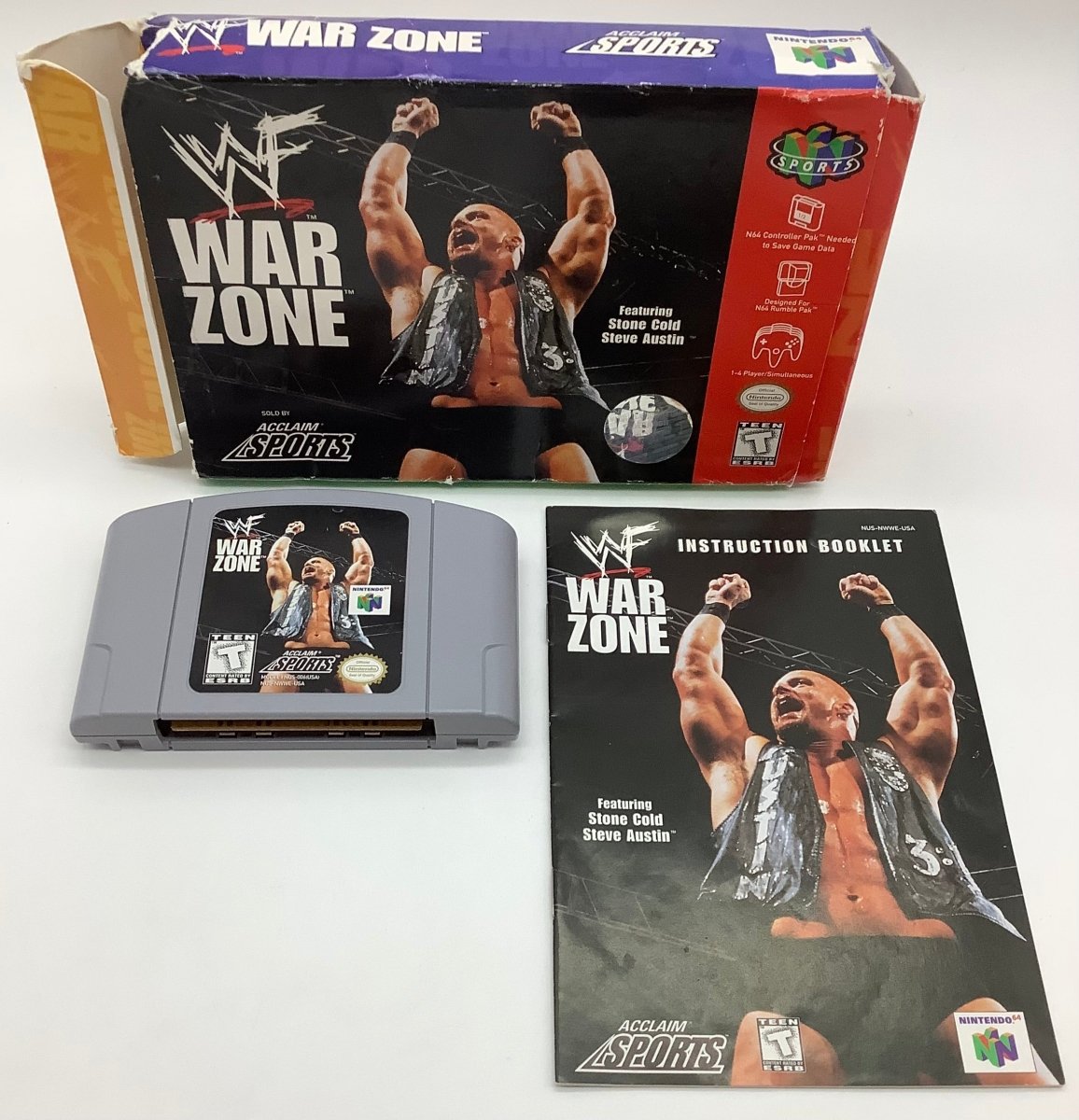 WWF Warzone Nintendo 64 USED – Orbit DVD