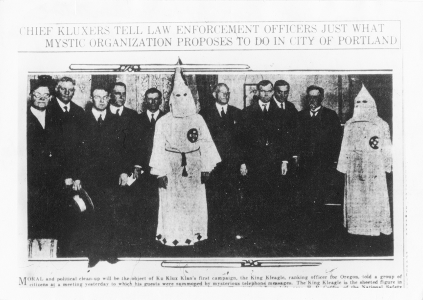 KKK meets with Portland leaders, 1921