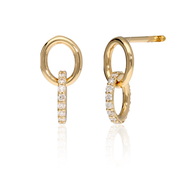 K18/Pt「フロットダイヤ」ピアス｜【オレフィーチェ】Orefice