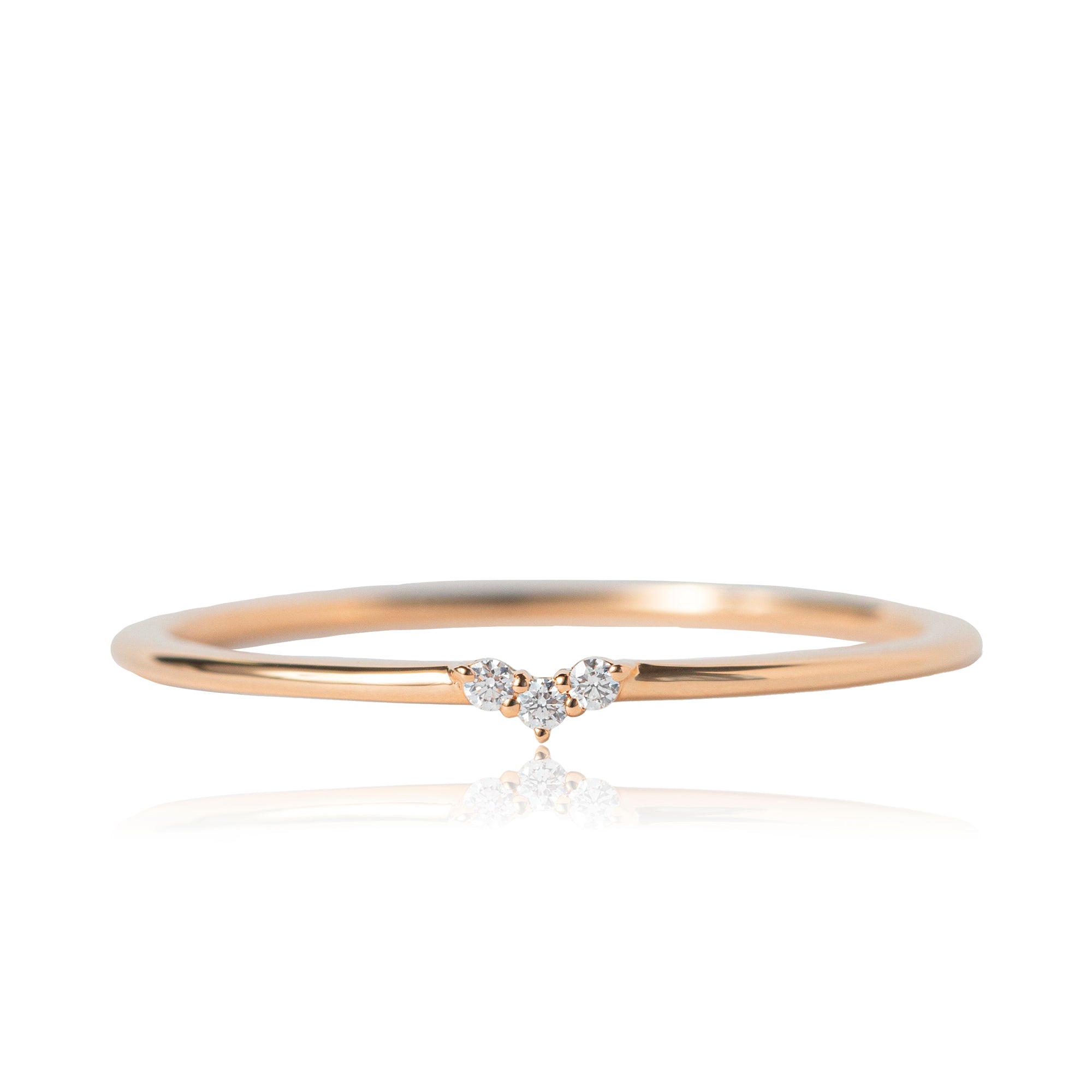 K18/Pt「ミアナ」リング － ピンクゴールド｜【オレフィーチェ】Orefice