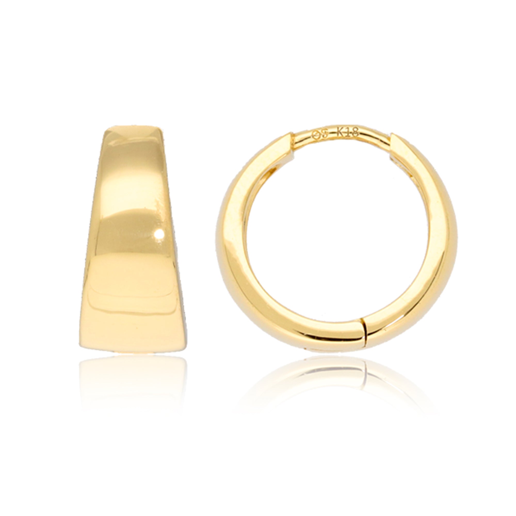 K18/PT「セシリー フープ」ピアス｜【オレフィーチェ】Orefice