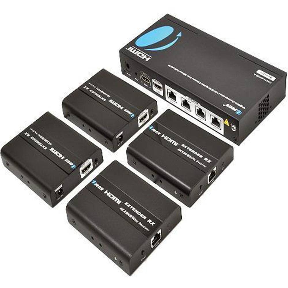 4K 1x4 HDMI Extender Splitter CAT6/7, Upto 100 ft – OREI.COM