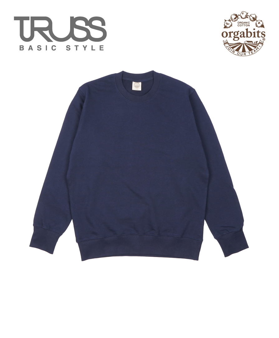 オーガニックコットン スウェットシャツ-エコなTRUSSのトレーナー卸