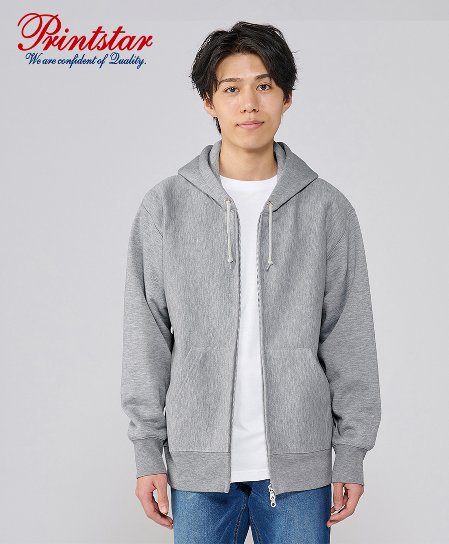 Printstar 00229-FVZ 裏起毛ヘビージップパーカー｜無地パーカー業務用