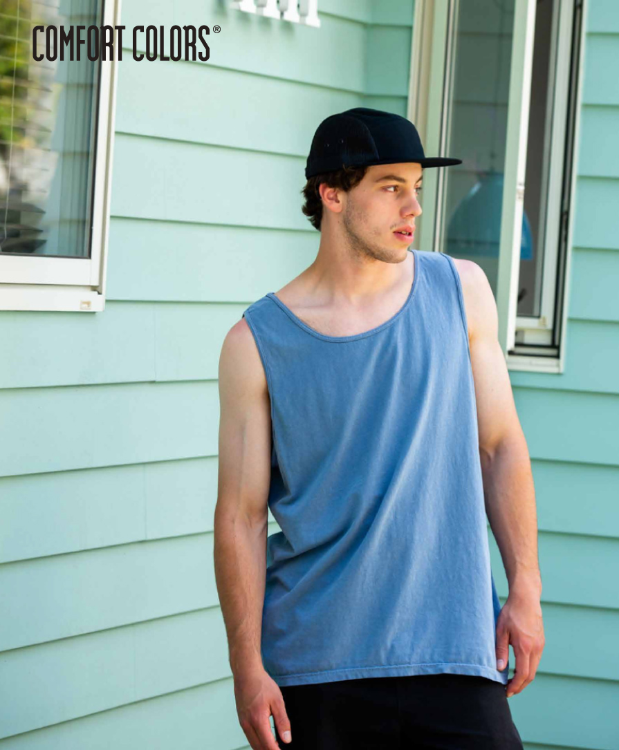 後染めタンクトップCONFORT COLORS(コンフォートカラーズ)-無地タンク
