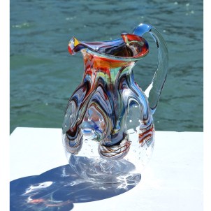 カラフェ デカンタ ムラーノ グラスのワイン & ウォーター