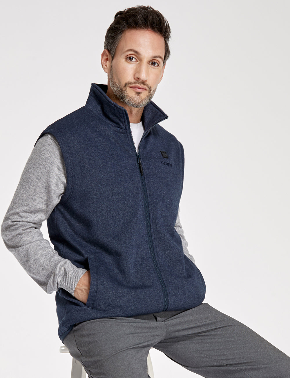 Men Heated Fleece Vest | Up to 10 Hours of Heat | ororo® Heated