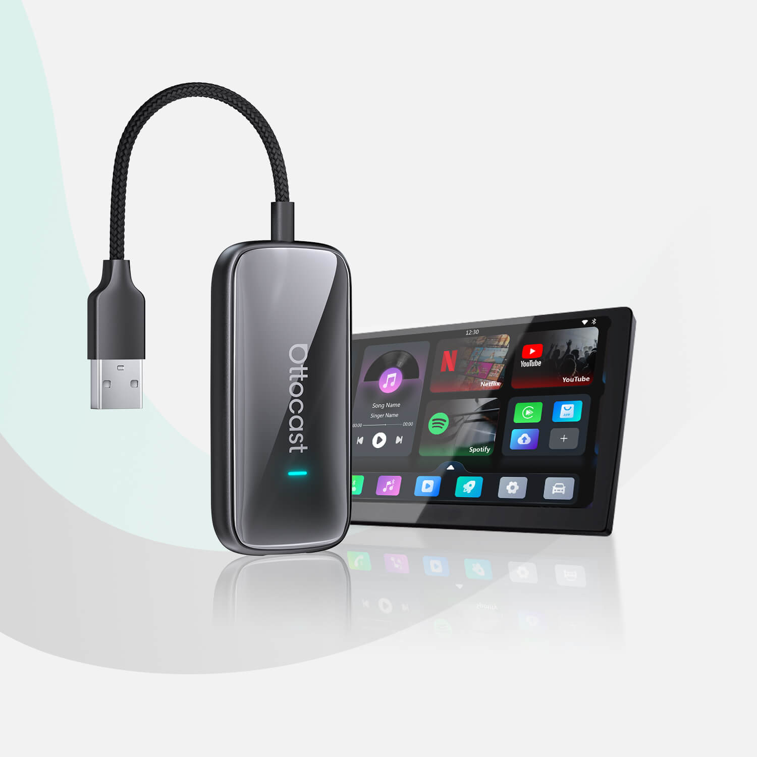 Ottocast Play2Video Pro Wireless CarPlay Android Auto Adapter