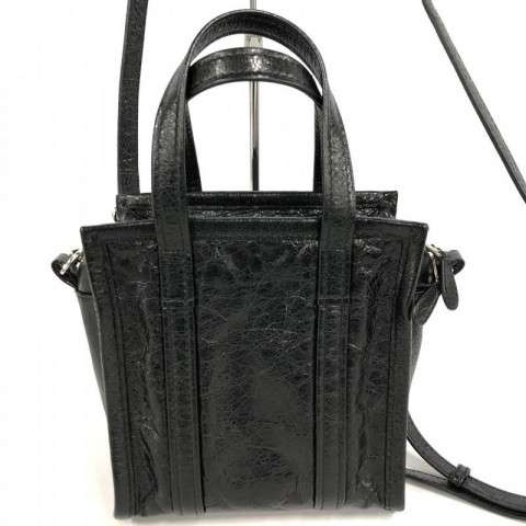BALENCIAGA バレンシアガ バッグ 黒 バザール ショッパー XXS トート