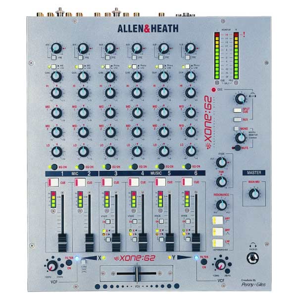中古品】ALLEN & HEATH/DJミキサー/XONE:62 -DJ機材アナログレコード