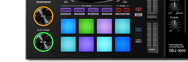 PioneerDJDDJ-1000DJコントローラー中古本体のみ／一部動作難あり