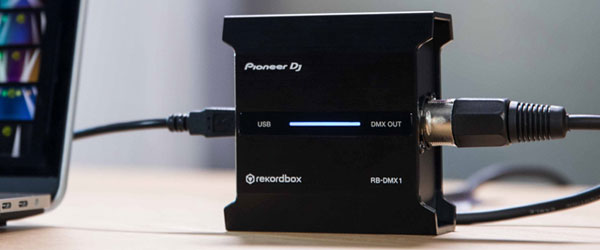 Pioneer DJのrekordbox照明機能専用DMXインターフェース、RB-DMX1のご
