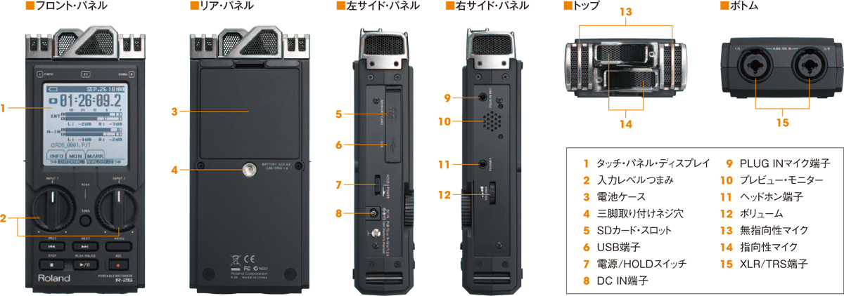 Roland/ポータブル・レコーダー/R-26 -DJ機材アナログレコード専門店