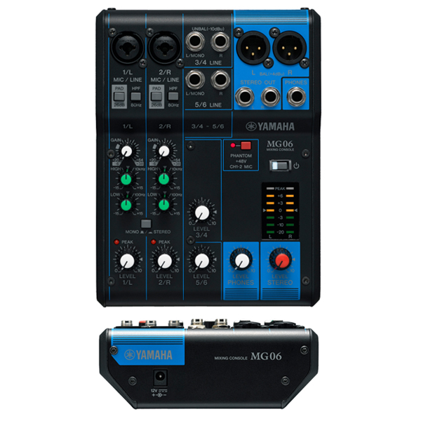 YAMAHA MG06 ミキサー 6チャンネル Amazon | ヤマハ YAMAHA 6