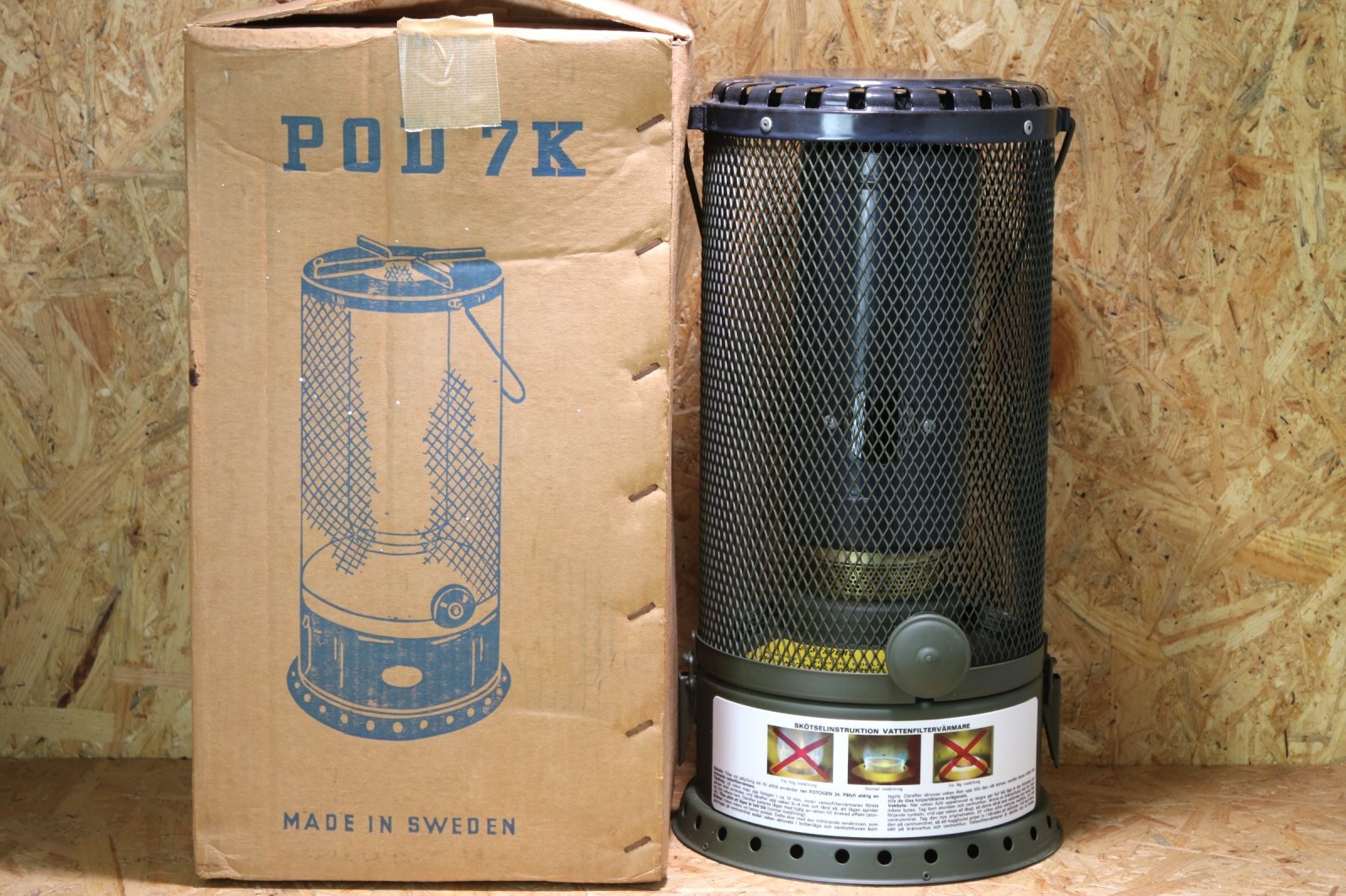 POD 7K 軍用 Heater Sweden【未使用】/ポッドストーブ 専用BOX入り