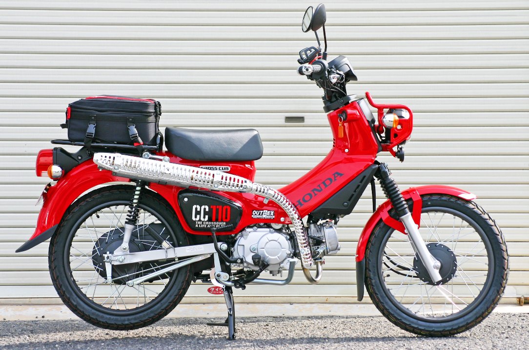 2018 新型 クロスカブ110 CROSSCUB JA45 OUTEX UPマフラー アップ