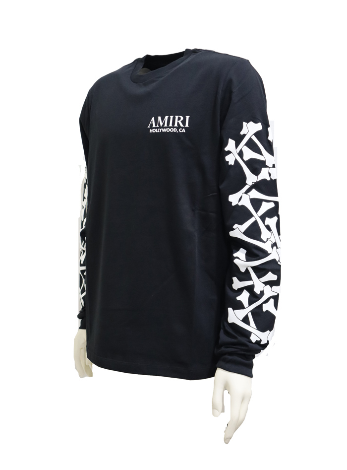 アミリ ロングTシャツ BONES STACKED L/S TEE | アウトレットジャパン福岡