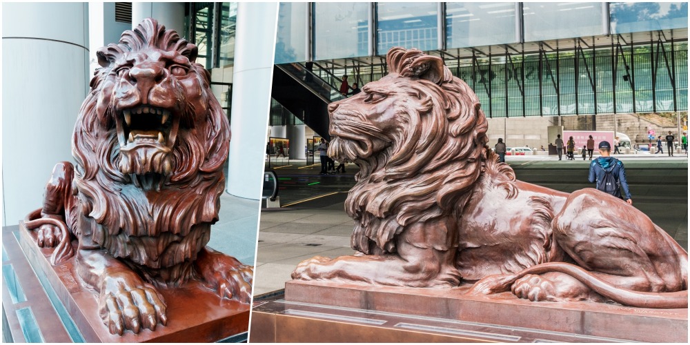 銀行守門獅｜滙豐銅獅曾中彈？險被日軍熔鑄造武器？中銀石獅有兩款
