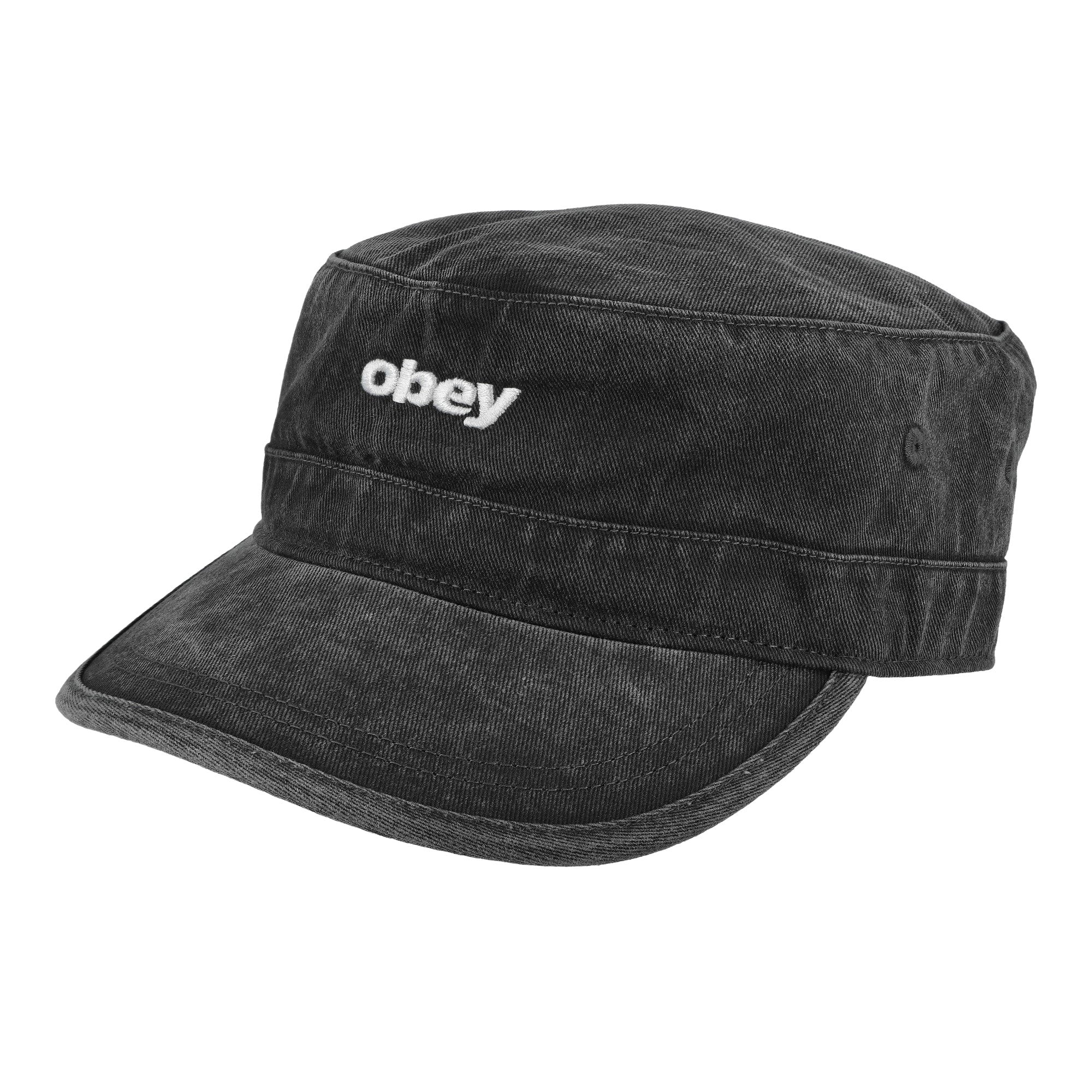 Obey Boxcar Pillbox Hat 100540016 / Pigment Black | OVERKILL