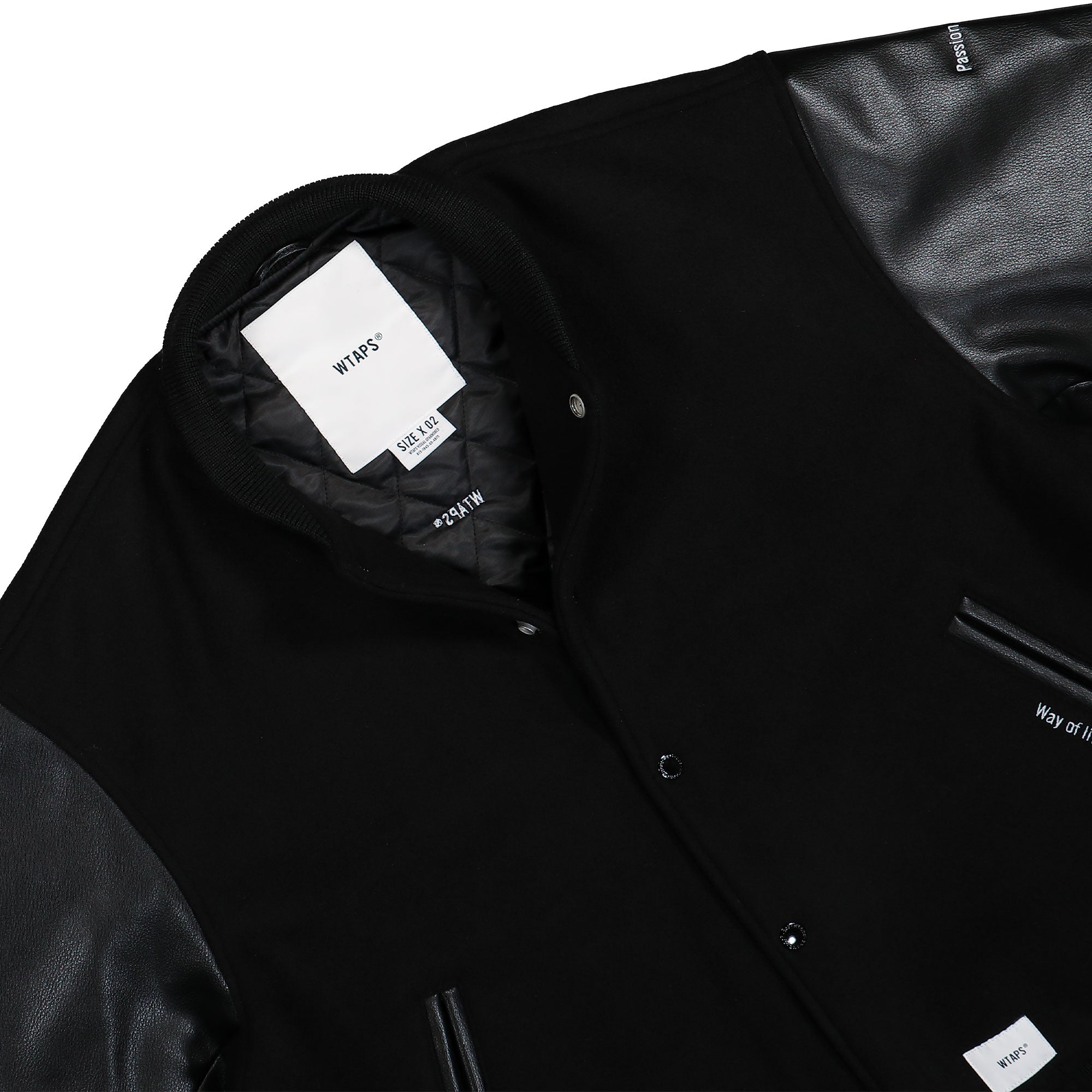 WTAPS BC / Jacket / WOPL. Melton. Synthetic 242CWDT-JKM06 / Black