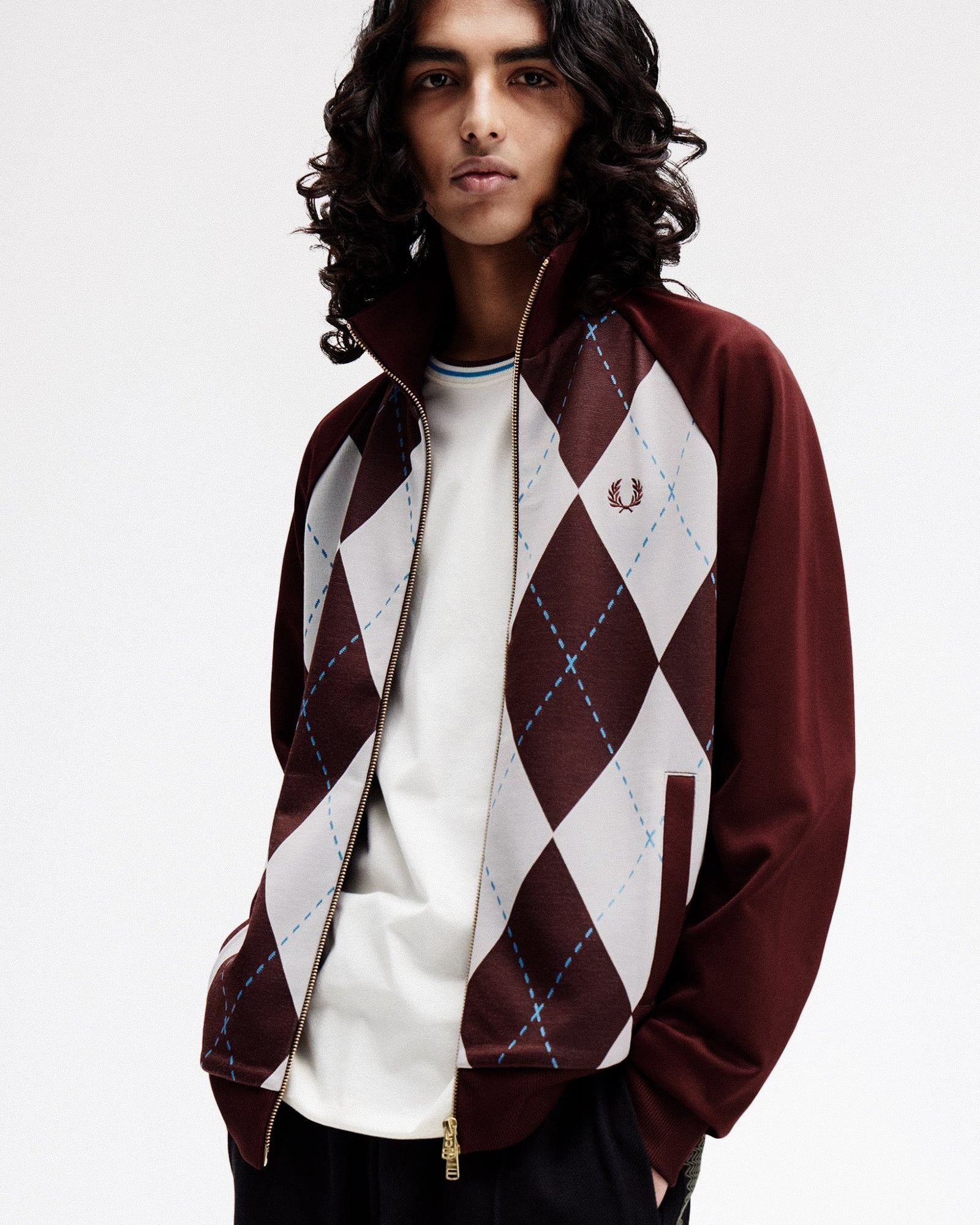 Fred Perry Argyle Track Jacket J1319-597 | OVERKILL