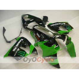Fairing kit for 02-03 NINJA ZX-9R - Green, Black - Monster
