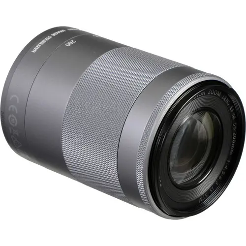 Canon EF-M 55-200mm f/4.5-6.3 IS STM Silver Lens in White Box