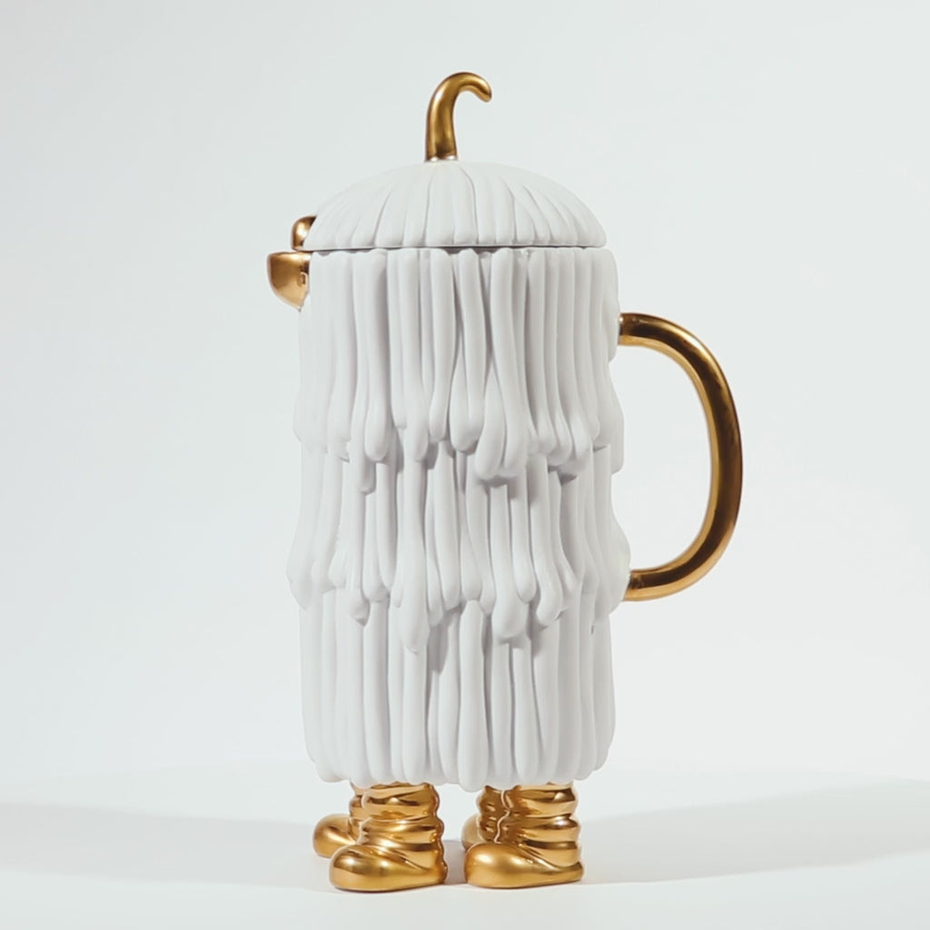 Haas Djuna Coffee + Tea Pot - White - Luxury Coffee & Tea Pots - L