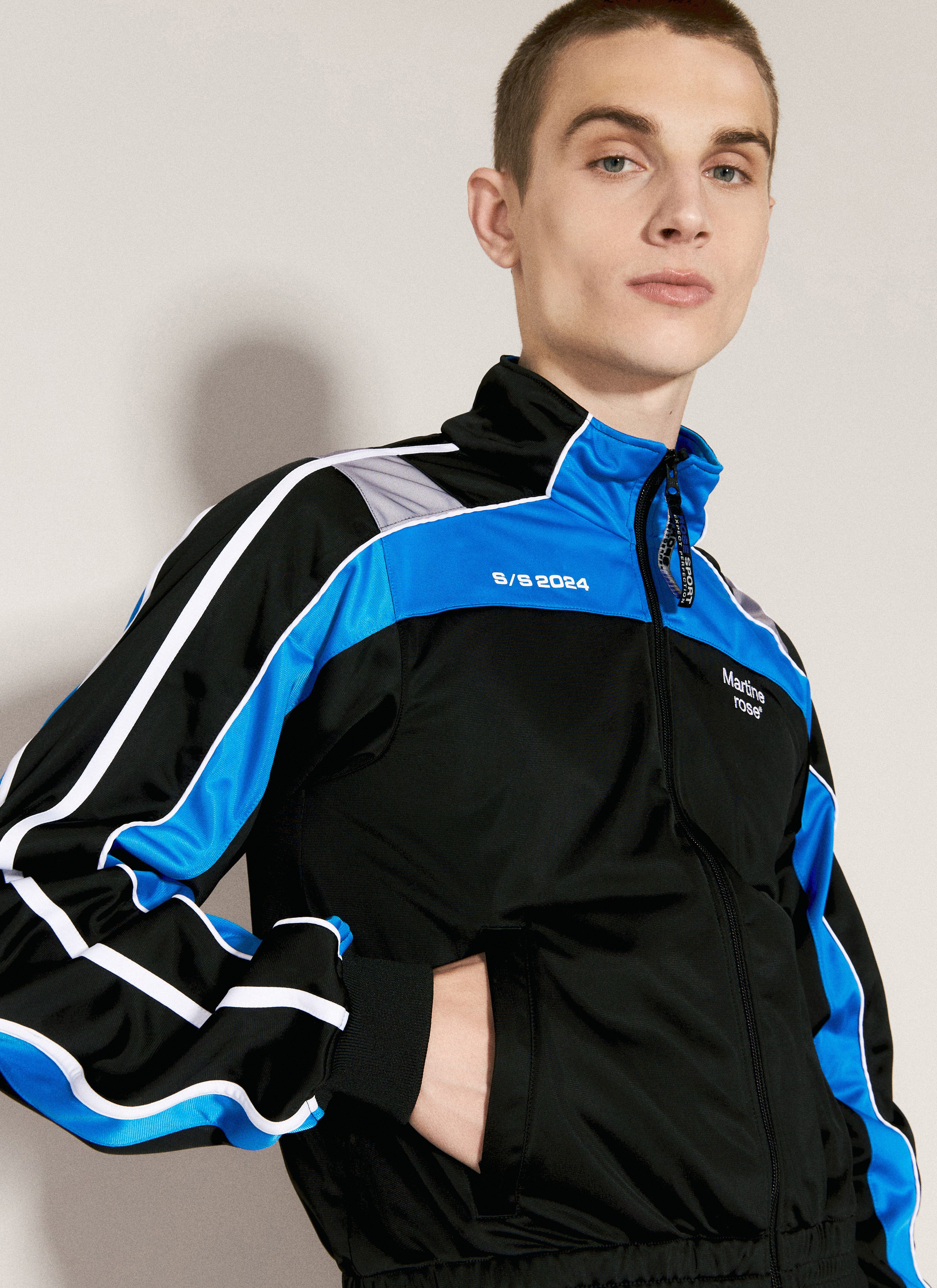 Martine Rose レディース シュリンクトラックジャケット の ブルー