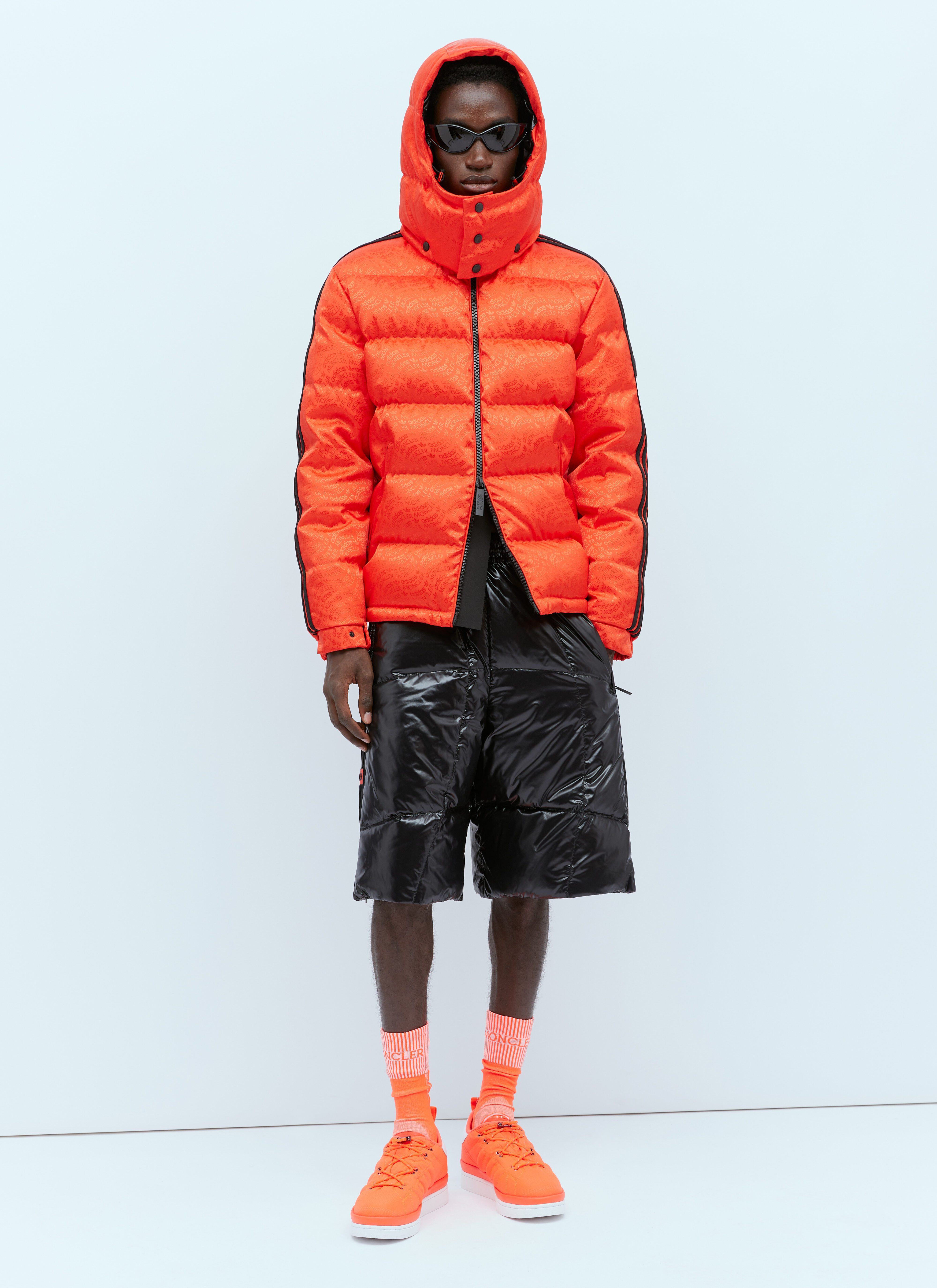 Moncler x adidas Originals Men's' Alpbach Down Jacket in Orange