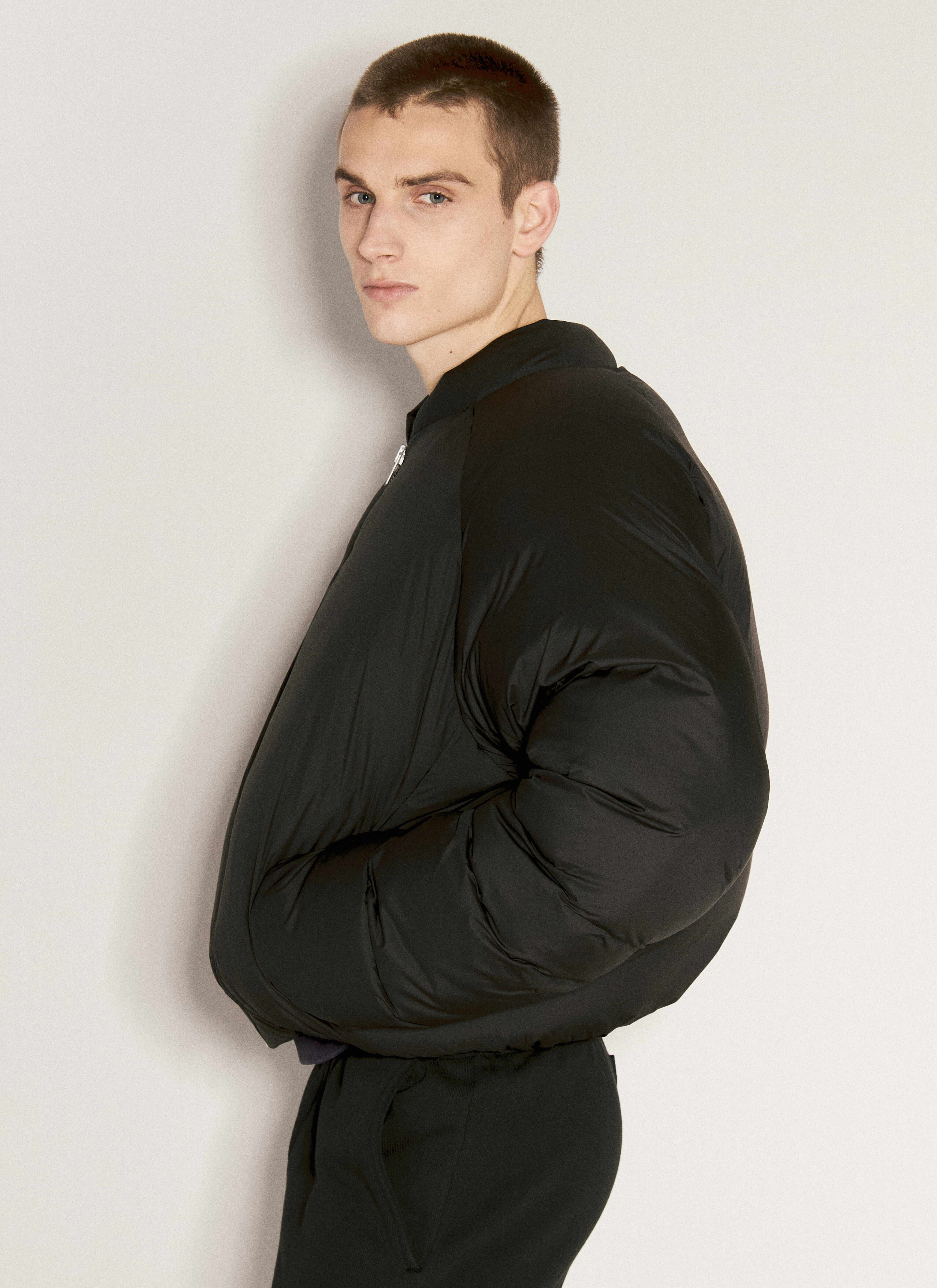 Entire Studios Men's' Pillow Bomber Jacket in Black | LN-CC®