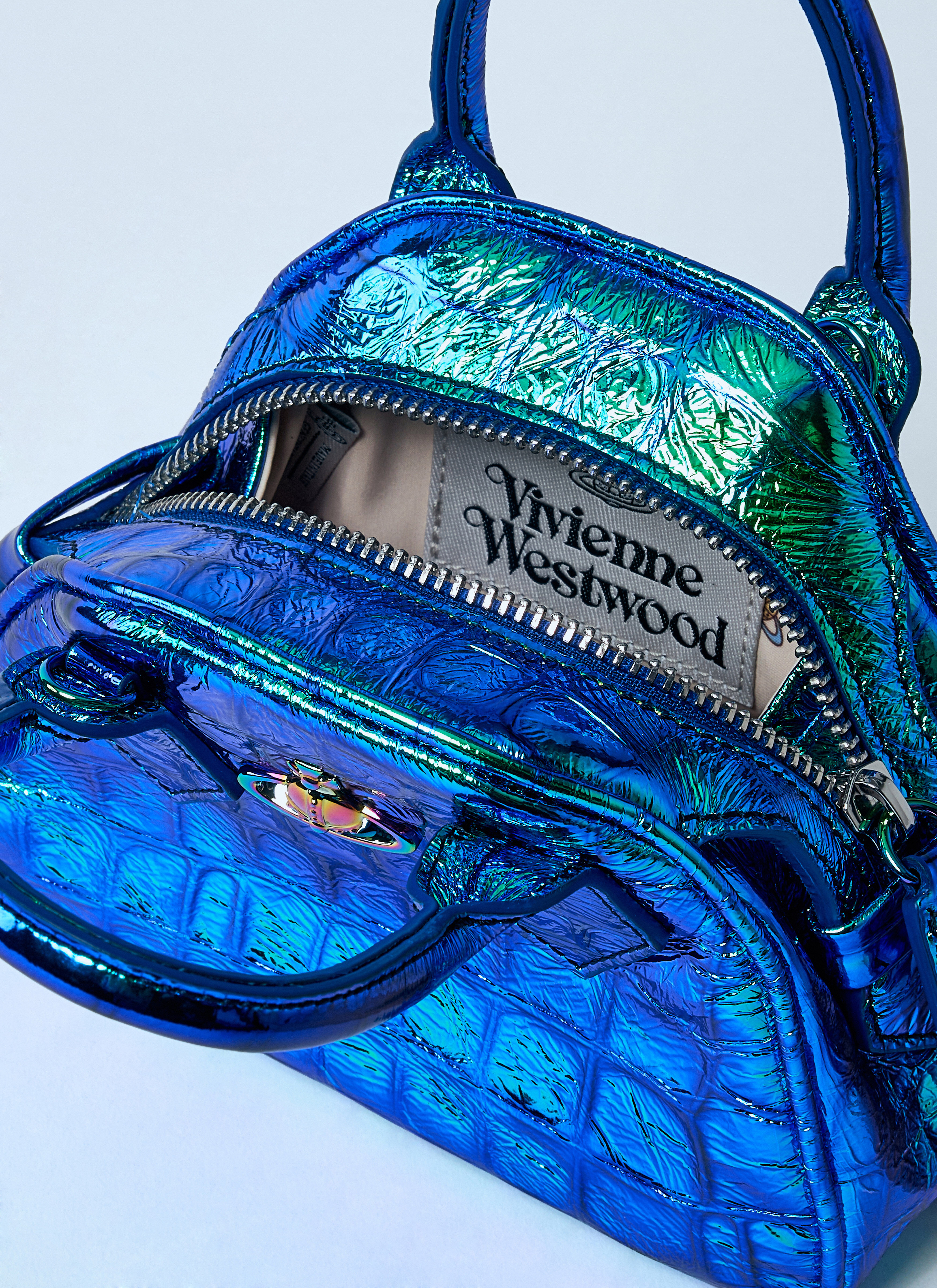 Vivienne Westwood Women's' Mini Yasmine Handbag in Blue | LN-CC®