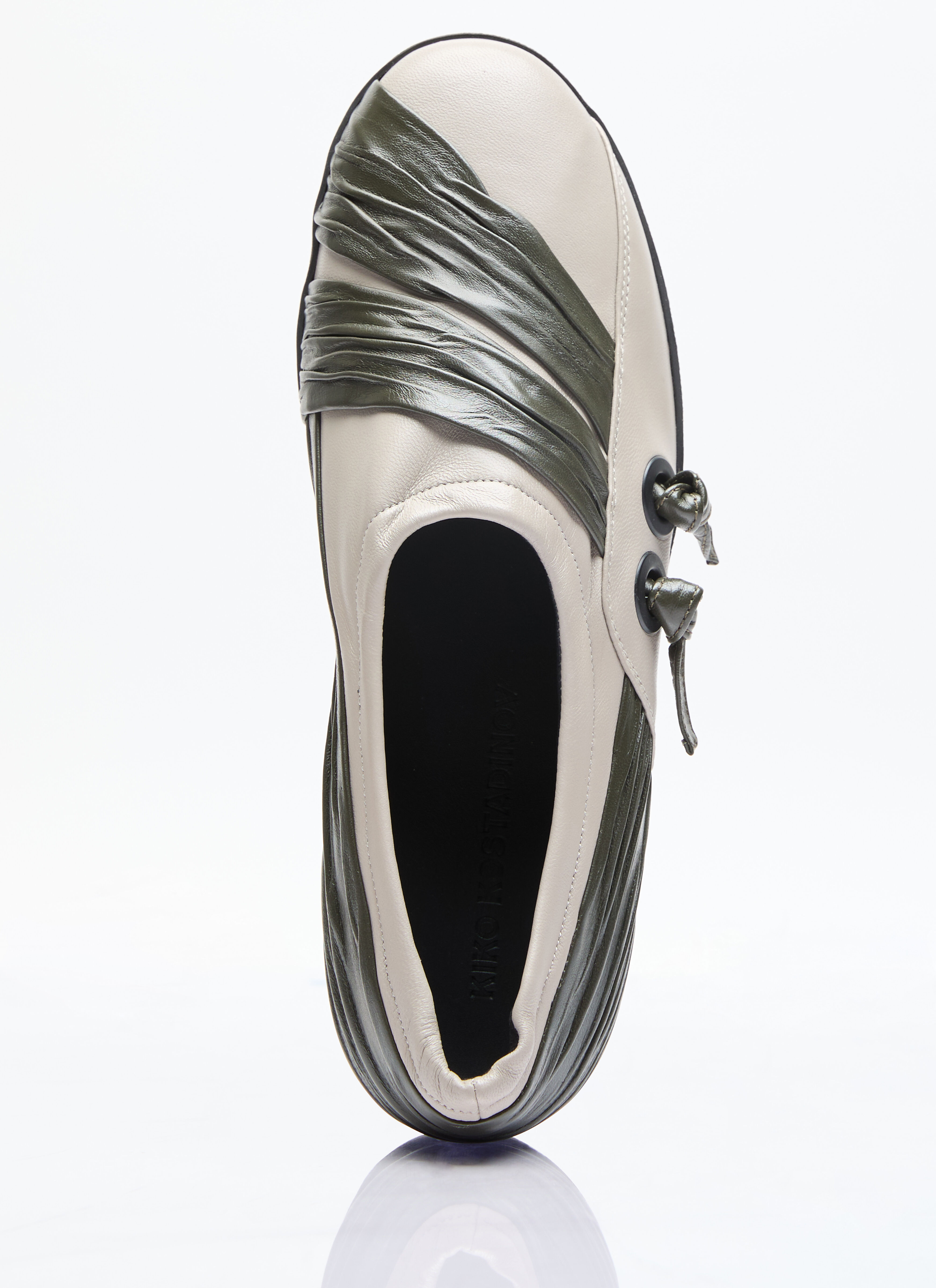 Kiko Kostadinov Men's' Wrinkled Slip-On Shoes in Beige | LN-CC®
