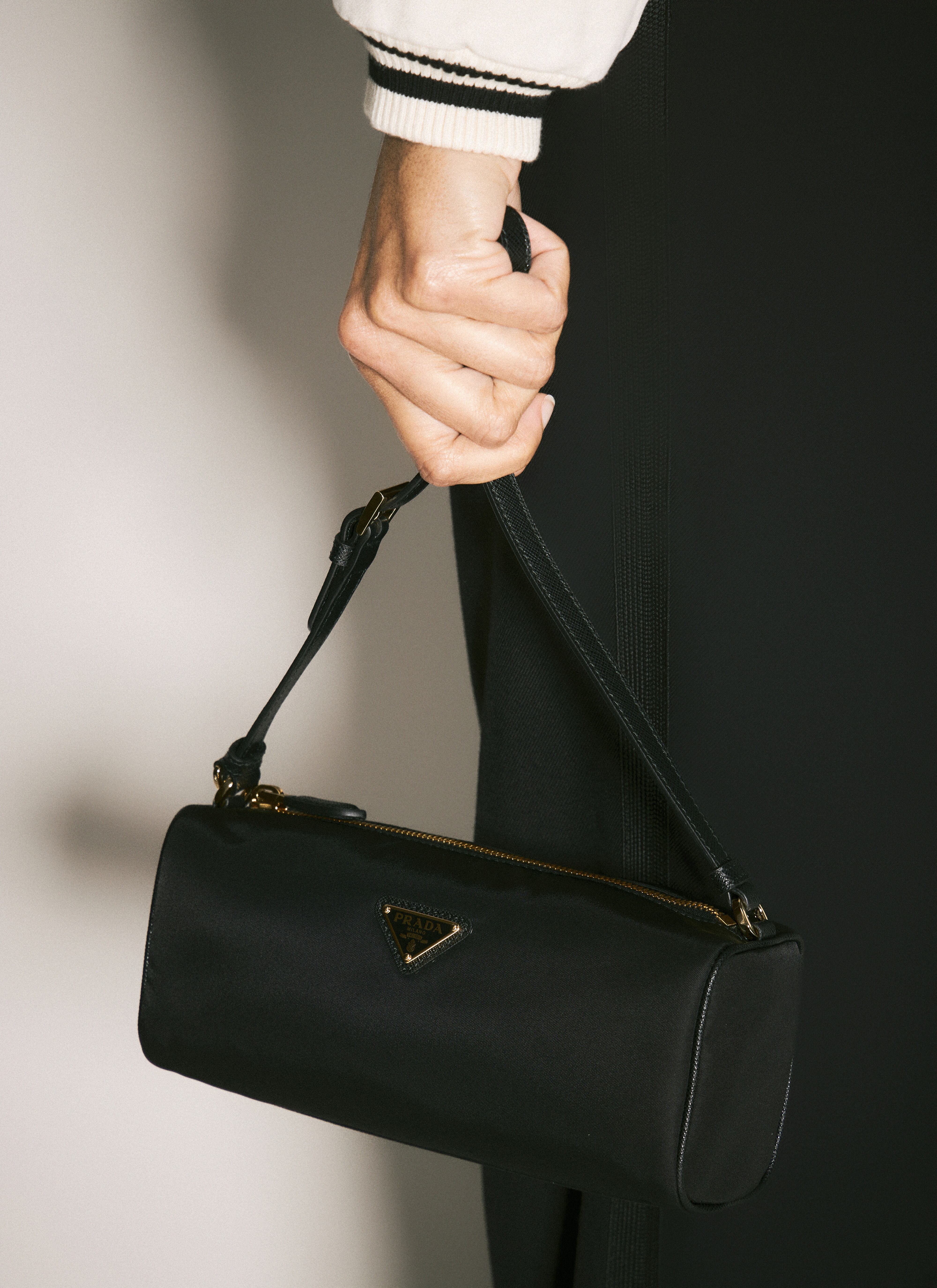 Prada Women's' Re-Nylon Shoulder Pouch in Black | LN-CC®