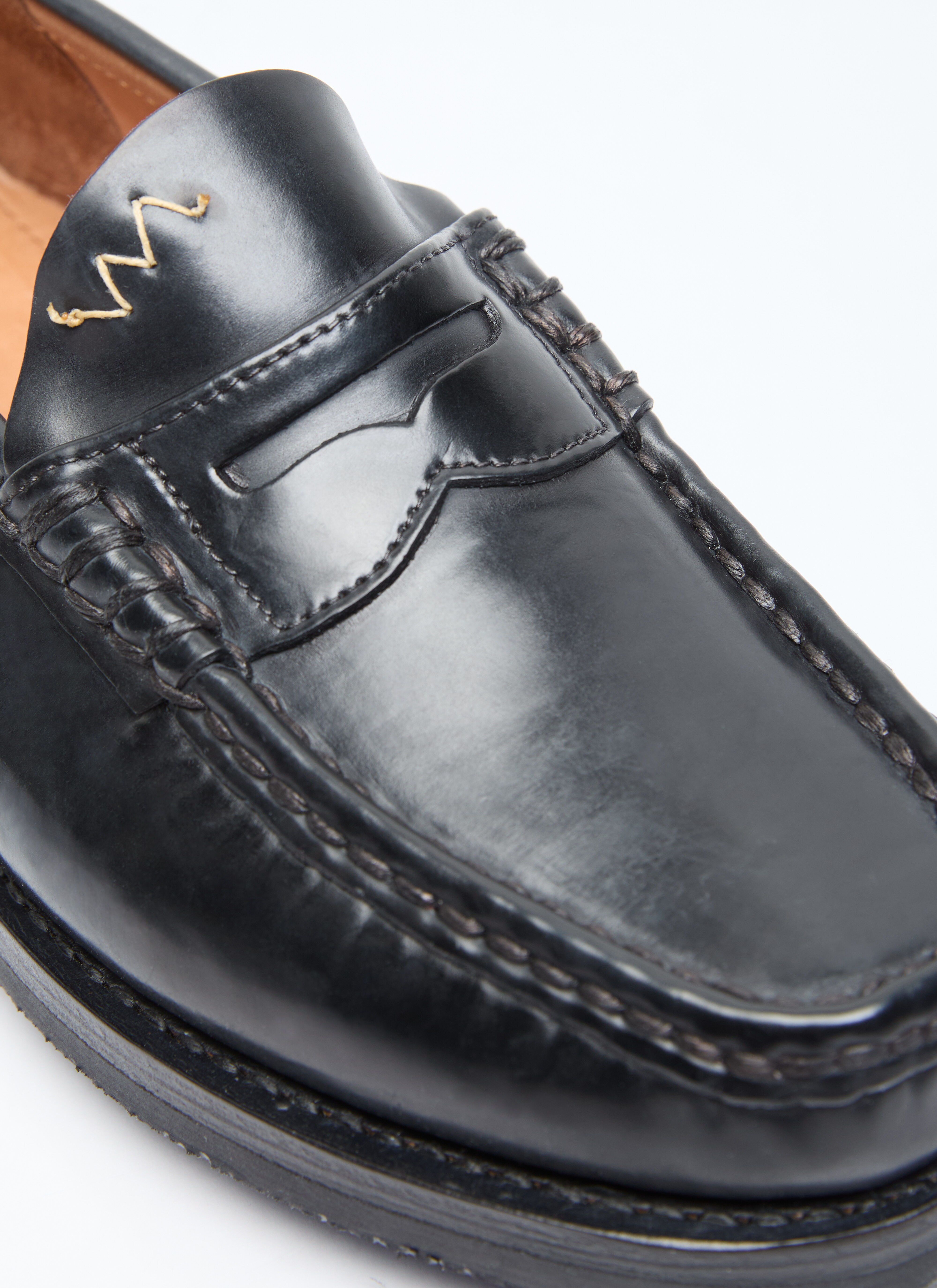 Visvim Men's' Fabro-Folk Loafers in Black | LN-CC®