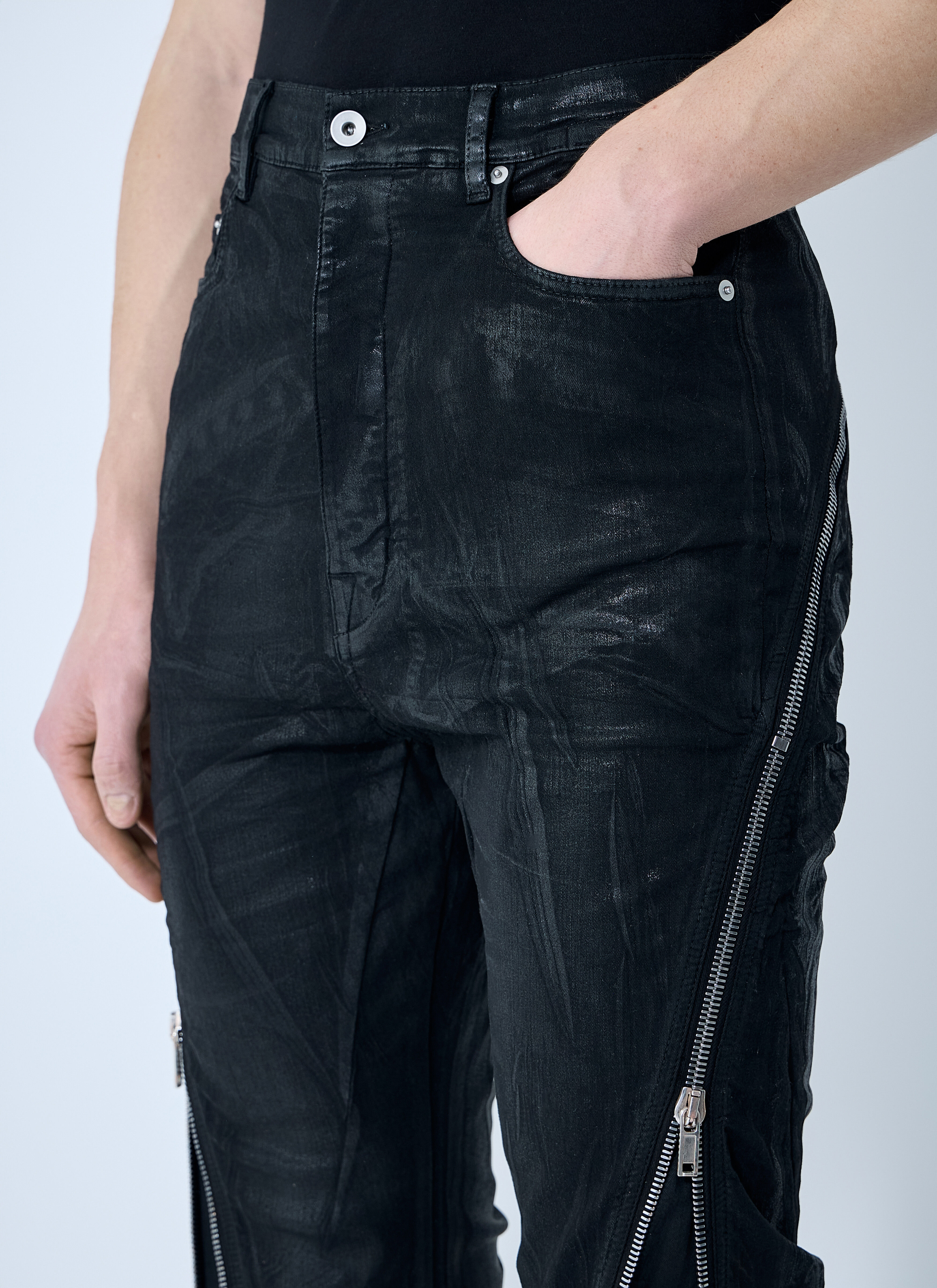 Rick Owens DRKSHDW Men's' Bolan Banana Jeans in Black | LN-CC®