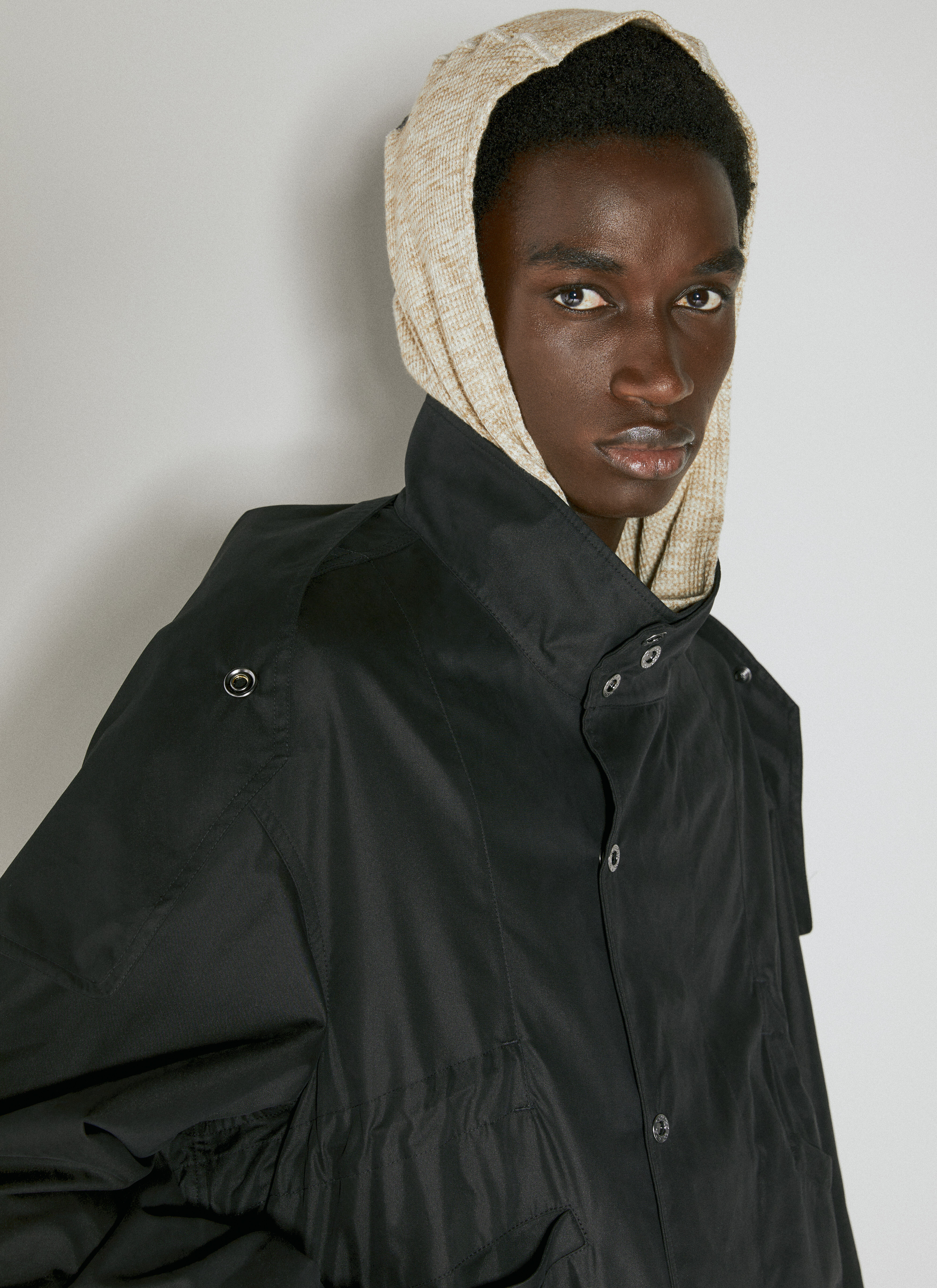 Kiko Kostadinov Men's' Meno Long Jacket in Black | LN-CC®