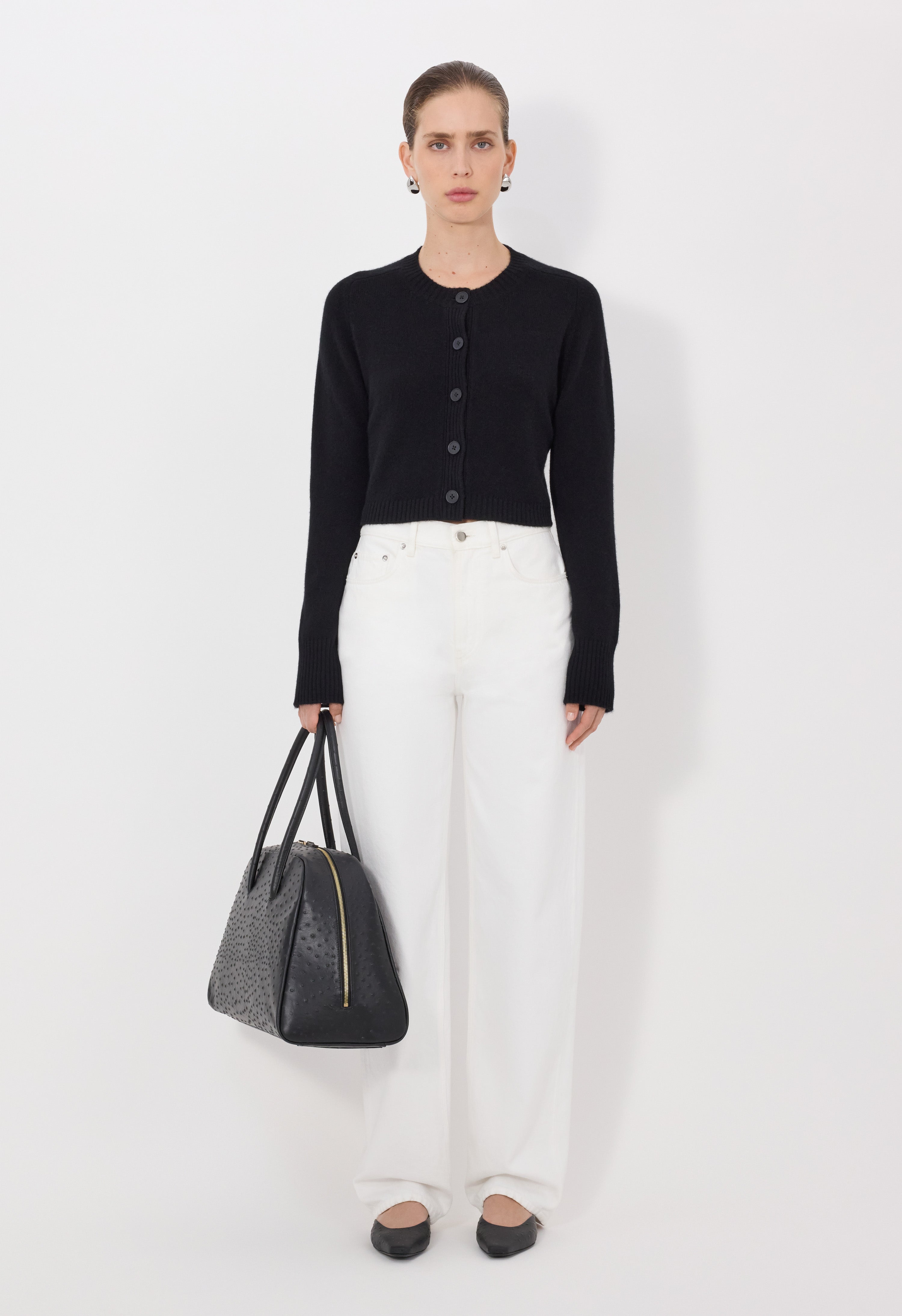 ZEPHIR LDS Cropped cashmere cardigan