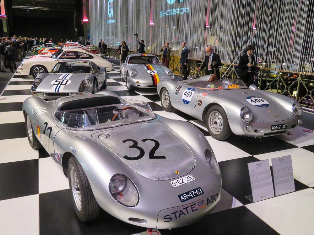 Exhibition 70 years Porsche in Autoworld Museum in Brussels