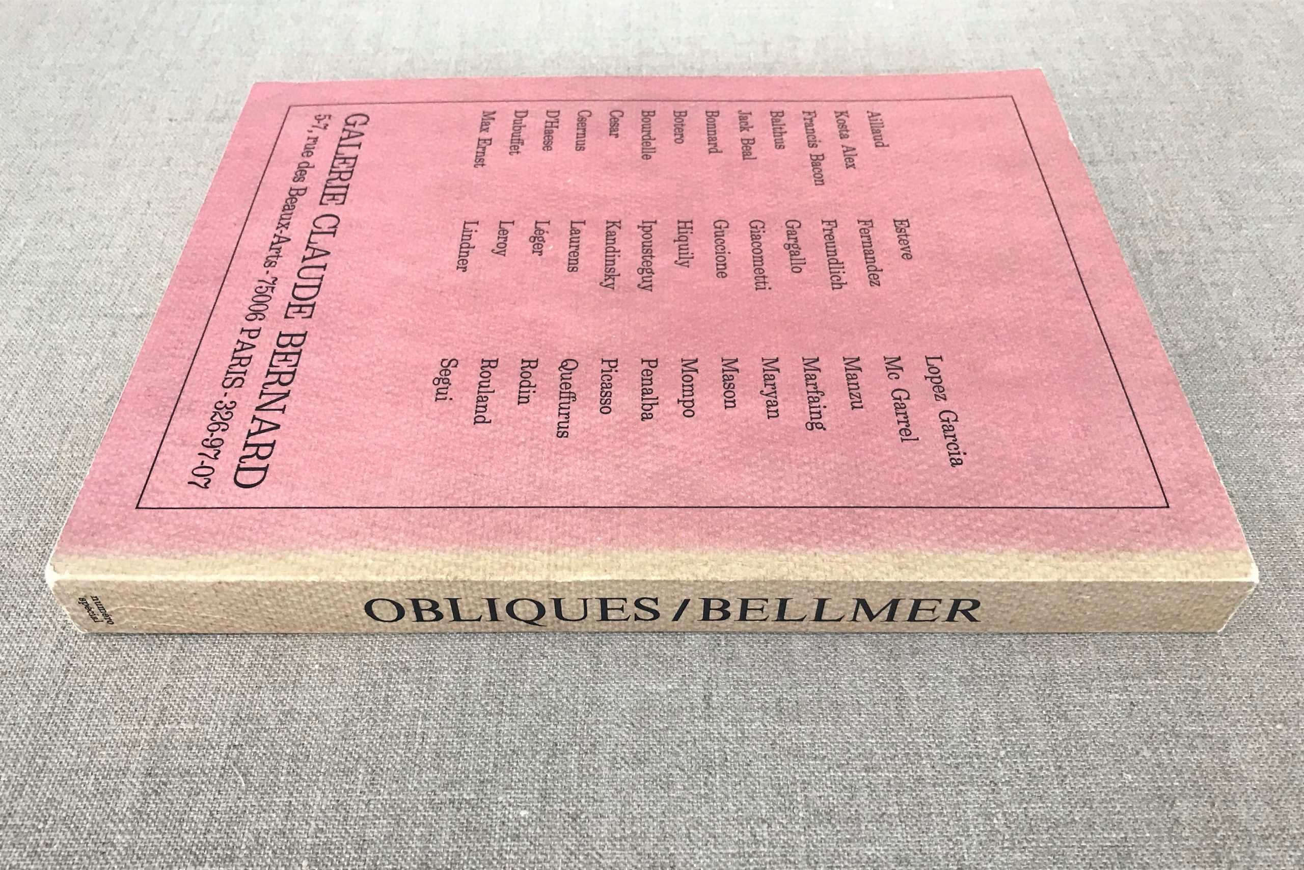 Revue Obliques-Numéro spécial Hans Bellmer - Love Book Hôtel