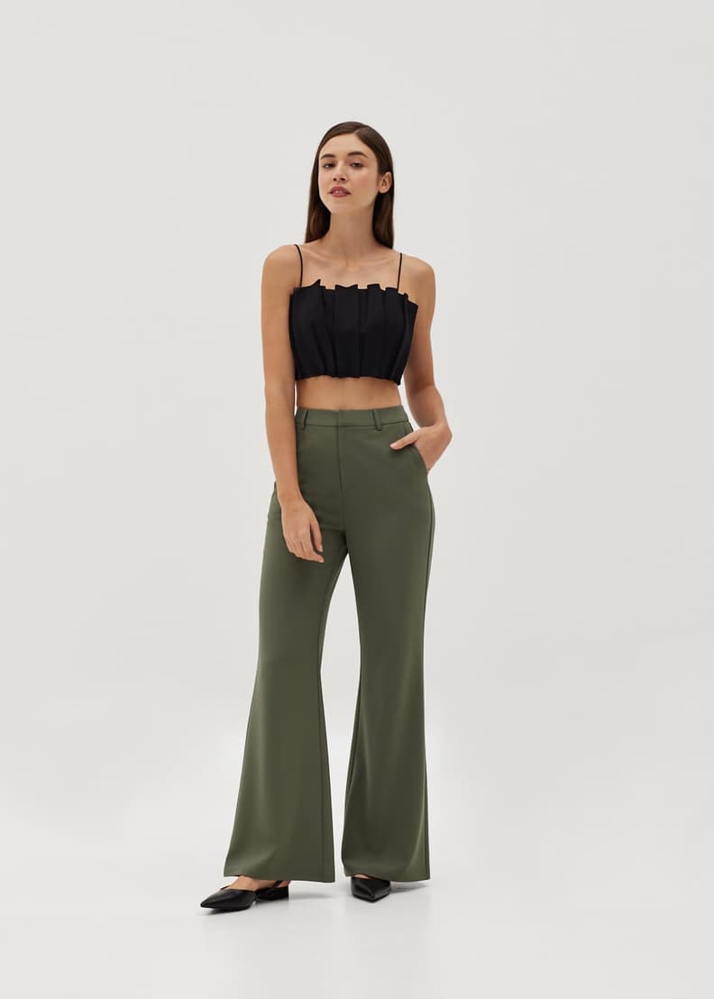 Ansley Pleat Crop Top | Love, Bonito SG